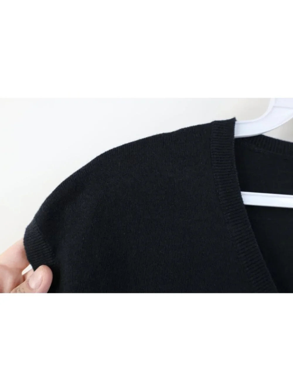 Vintage 90s Ralph Lauren Mens 2XL Faded Pima Cotton Knit Sweater Vest Black